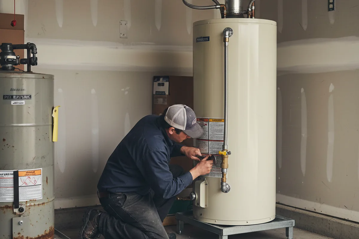 Water heater and shutoff valve replacement in Flovilla